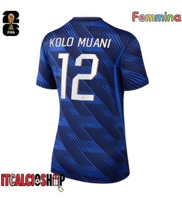Francia Randal Kolo Muani #12 Prima Maglia Femmina Mondiali 2026 Manica Corta